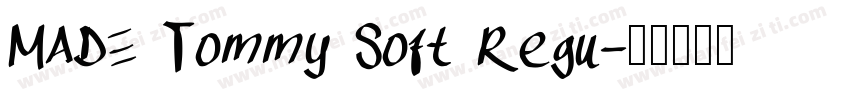 MADE Tommy Soft Regu字体转换